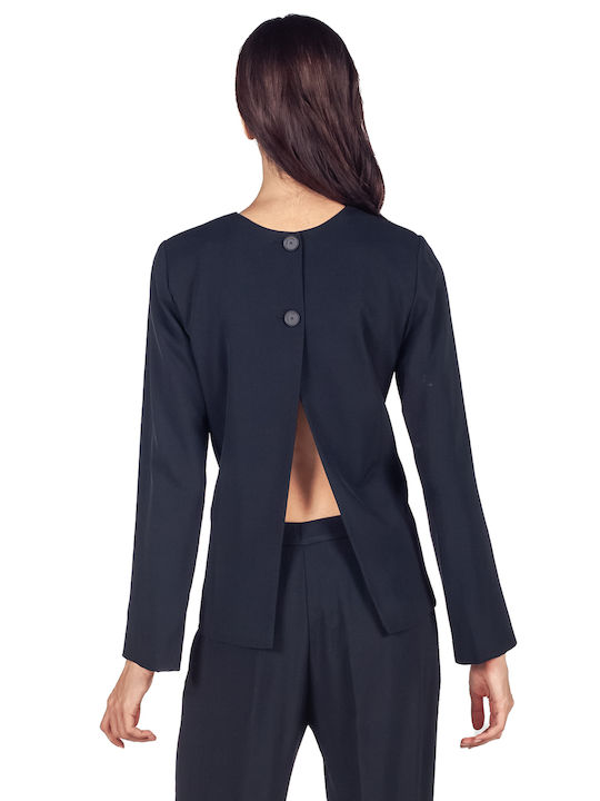 Women's Blouse Long Sleeve Black
