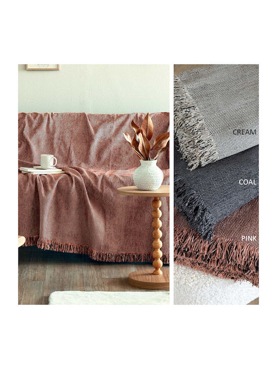 Palamaiki Dona Ριχτάρι Πολυθρόνας Chenille 180x180εκ. Coal