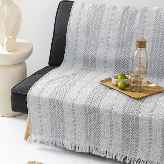 Palamaiki Armchair Throw 180x180cm Gray
