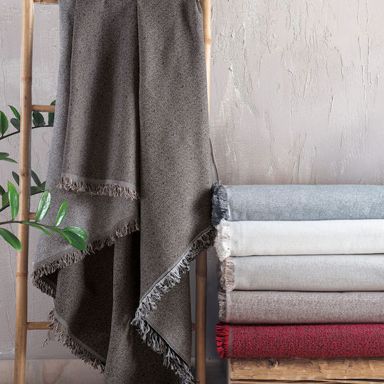 Rythmos Cadenza Armchair Throw Two Sides Jacquard 180x160cm Brown-Black