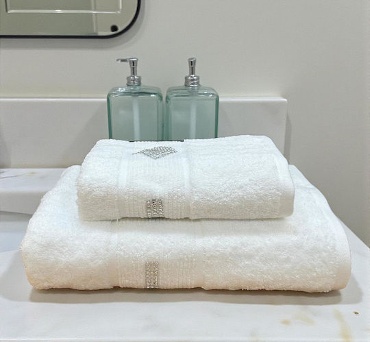 Linea Home 2-tlg. Set Badetücher White Gewicht 500gr/m²