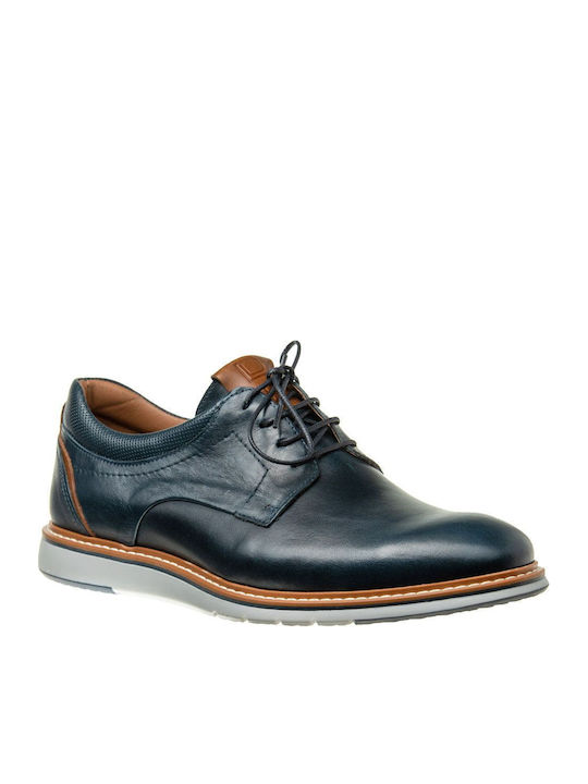 Men's Leather Casual Shoes Blue