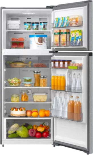 Midea Frigider cu două uși 413lt NoFrost Î172xL70xA67cm. Inox MDRT580MTE02E