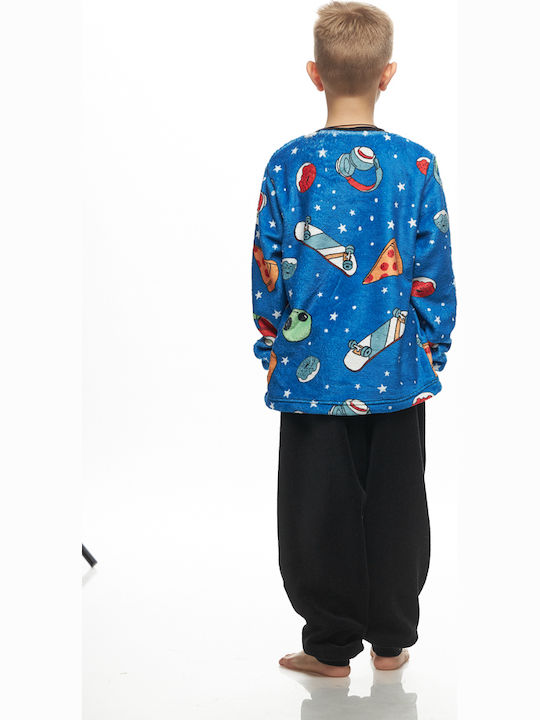 Galaxy Παιδική Πιτζάμα Χειμωνιάτικη Fleece Ρουά