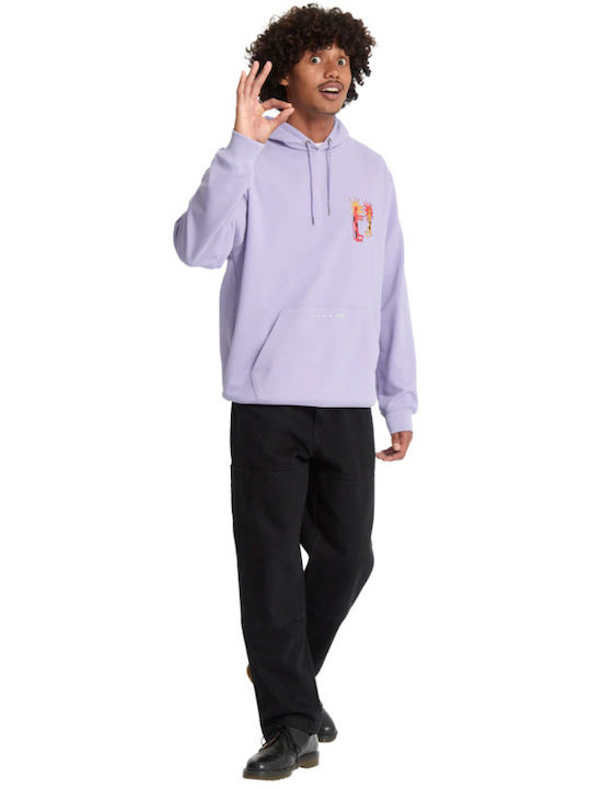 Φούτερ με Κουκούλα Purple Ash