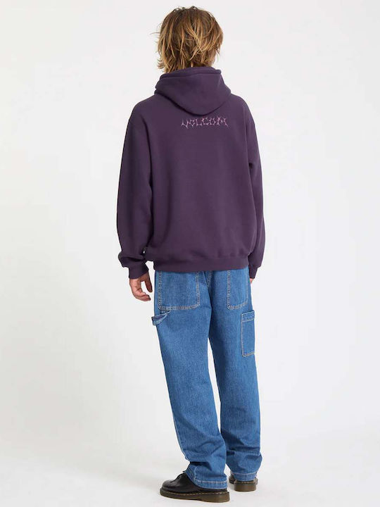 Watanite Sweatshirt With Hood Dark Purple
