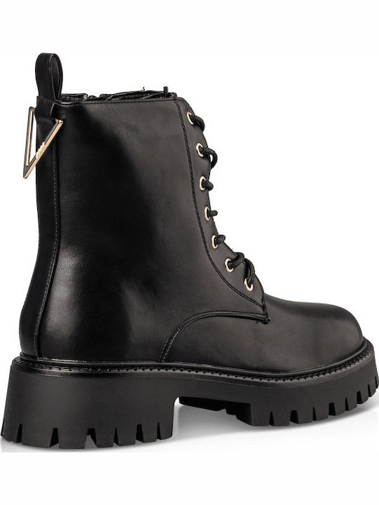 Women's Ankle Boots with Medium Heel Black