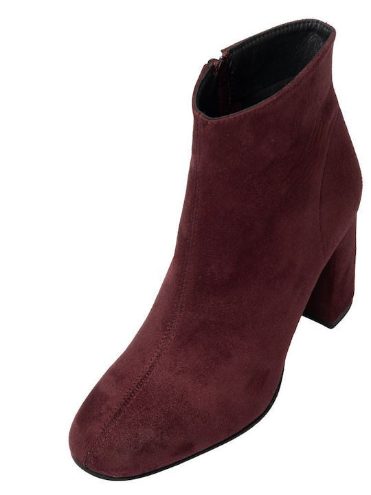 Ghete Dama cu Toc Înalt Burgundy
