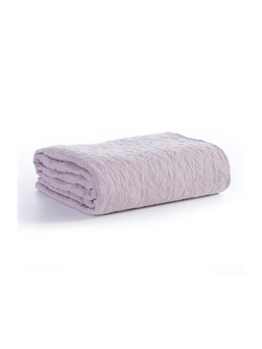 Nef-Nef Homeware Spring Cuvertură Semi-dublu din Poliester Liliac 180x240cm