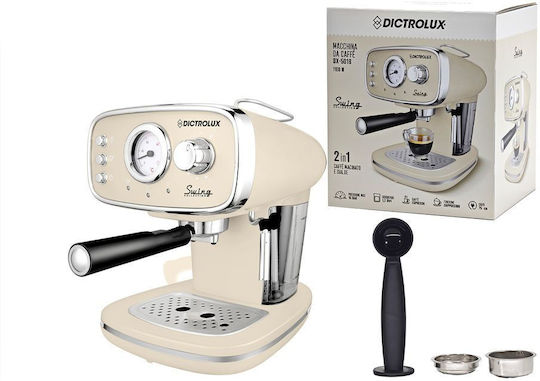 DictroLux Swing Espressomaschine 1100W Druck 15bar Grün