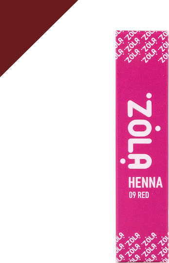 Zola Βαφή Χέννα για Φρύδια 09 Red 5gr