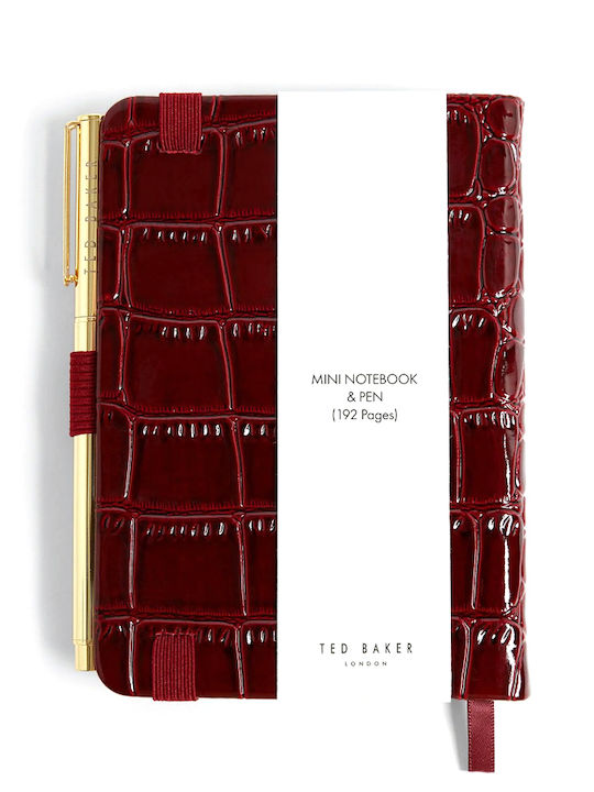 Audrry Croc Effect Small Women's Wallet Classic Burgundy