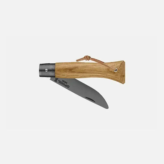 Opinel Neo6 Taschenmesser mit Verriegelungsmechanismus Schwarz Eiche