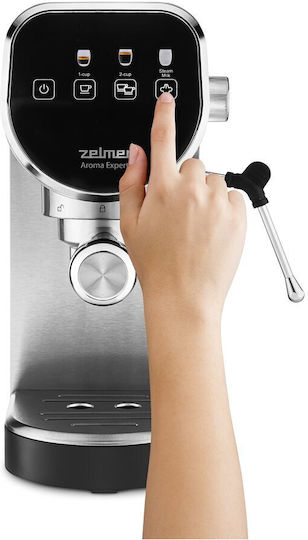 Zelmer Automatic Espresso Machine 1360W Pressure 20bar Silver ZCM7300