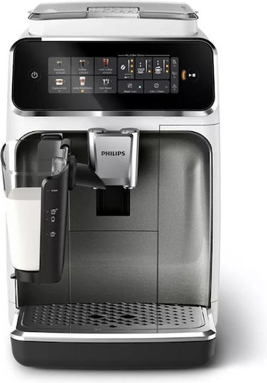 Philips Series 3300 Automatic Espresso Machine 1500W Pressure 15bar for Cappuccino with Grinder Silver