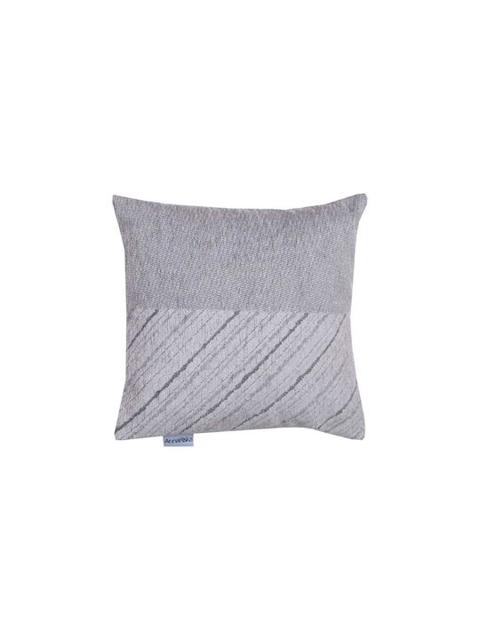 Anna Riska Sofa Cushion 1455 Made of 100% Cotton Gray 42x42cm