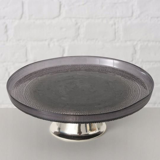 Boltze Cake Stand Gray 21x21cm
