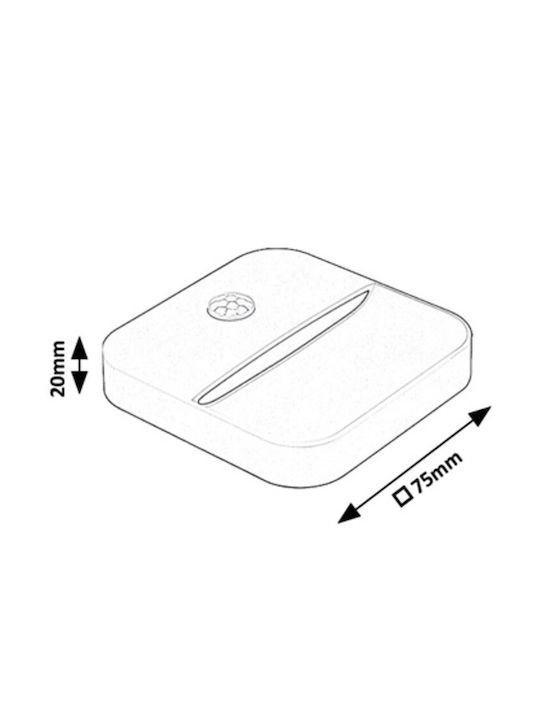 Rabalux Nursery Night Light LED USB White Warm with Sensor