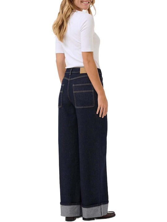 Kaffe Hochbund Damenjeanshose