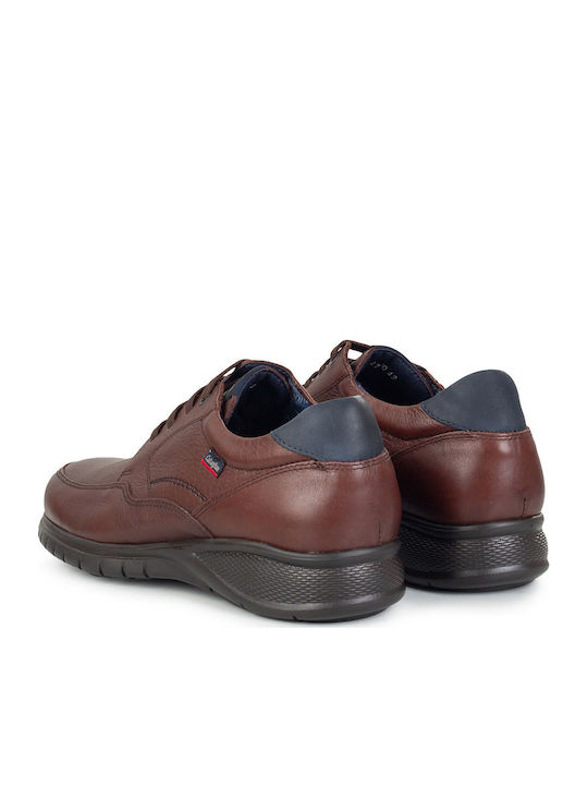 Leder Herren Freizeitschuhe Marron 12700