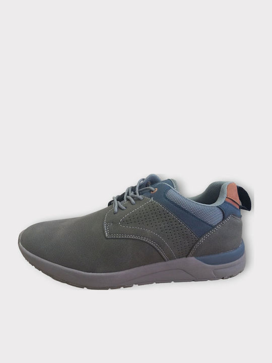 Men's Synthetic Leather Casual Shoes Gray