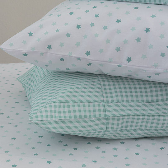 Palamaiki Kids Cotton Pillowcase Set 40x50cm Aqua
