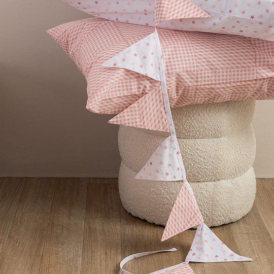 Palamaiki Kids Cotton Pillowcase Set 40x50cm Rose