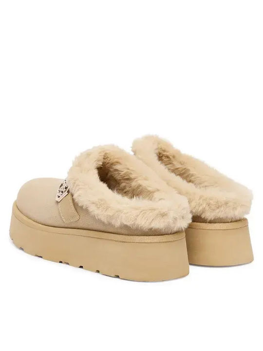 Winter Women's Slippers Beige