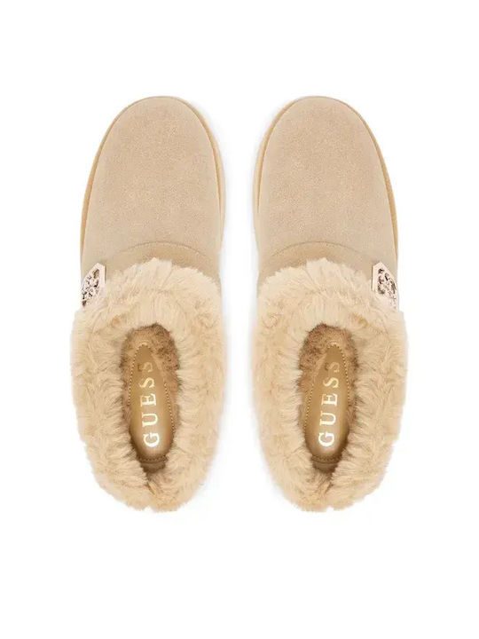 Winter Women's Slippers Beige