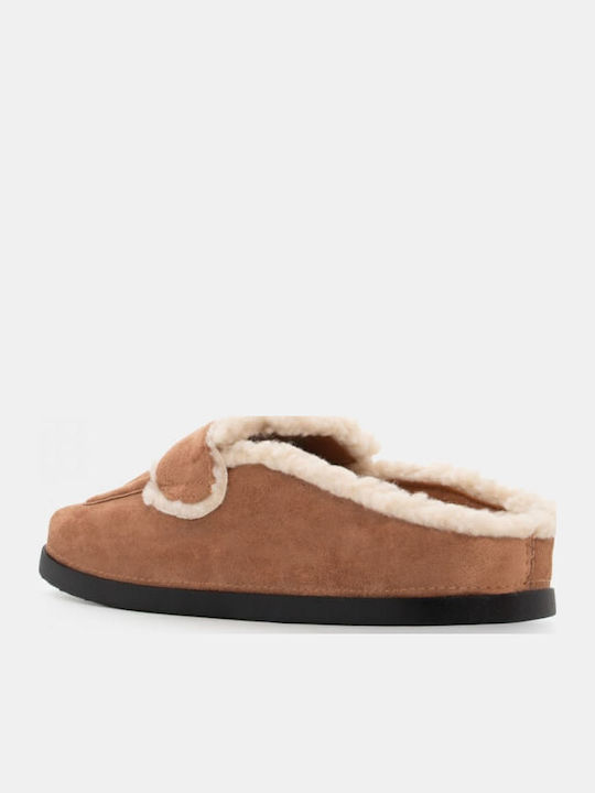 Closed Women's Slippers Brown