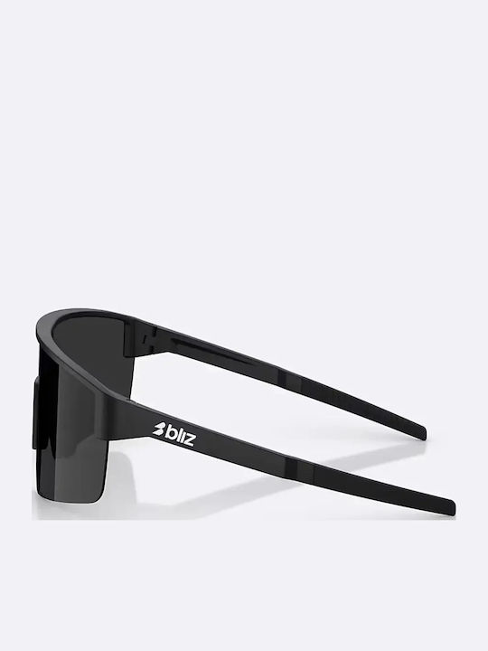 Bliz Unisex Sunglasses with Black Frame and Black Lens