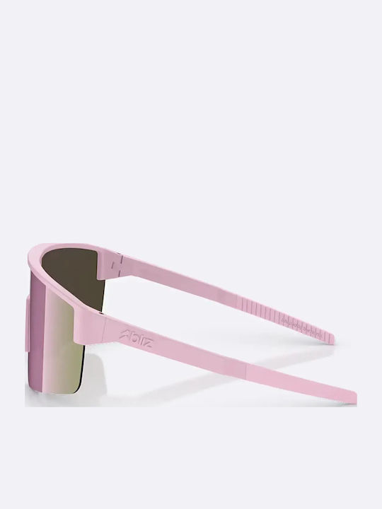 Bliz Men's Sunglasses with Pink Frame and Pink Polarized Lens 4490