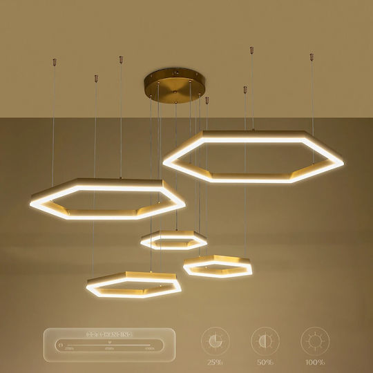 kelvo Висящо Осветително Тяло Бял 110x90x110см.