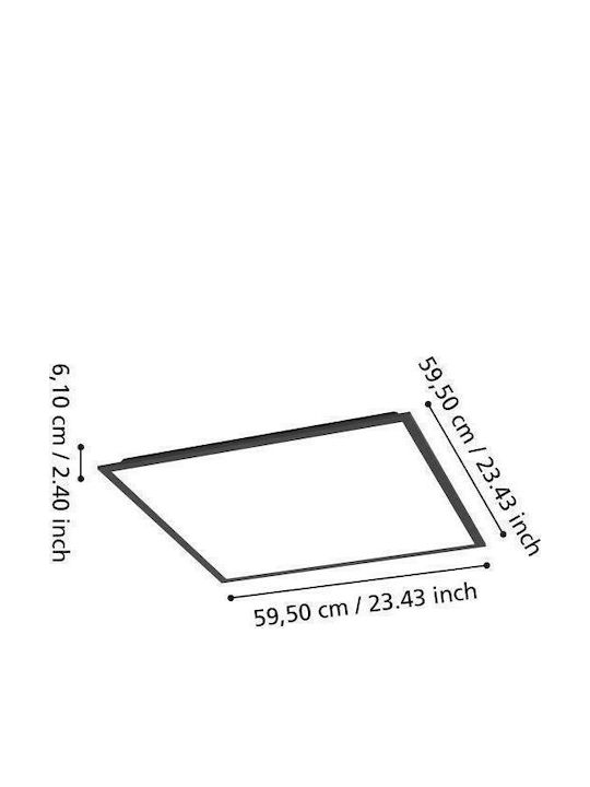 Eglo LED Panel with RGBW Lighting