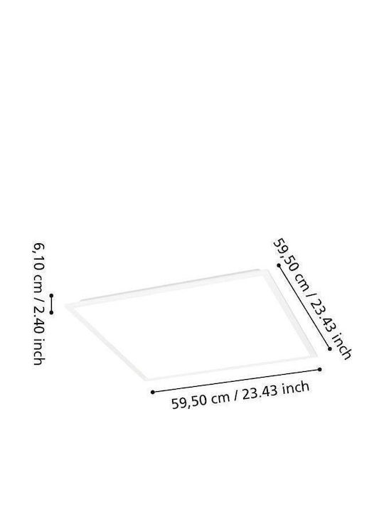 Eglo LED Panel with RGBW Lighting