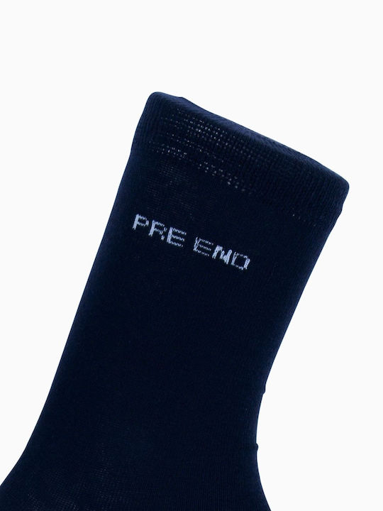 Pre End Ανδρικές Μονόχρωμες Κάλτσες Μπλε