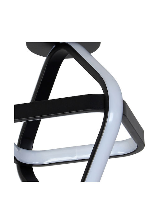 Keskor Ceiling Mount Light 27cm Black with Integrated LED