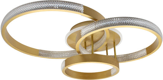 Keskor Deckenleuchte 75cm Gold mit Integrierter LED
