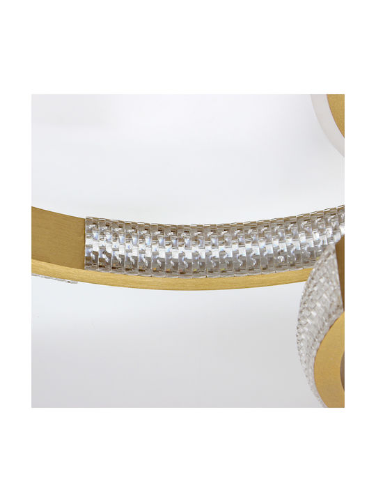 Keskor Deckenleuchte 75cm Gold mit Integrierter LED