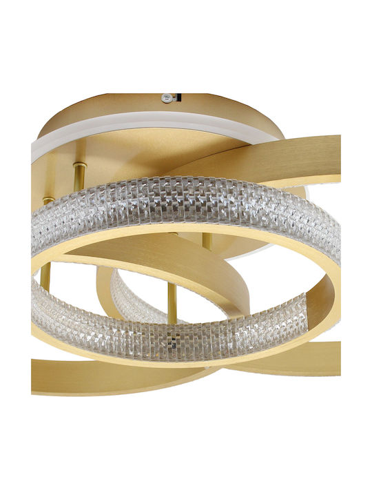 Keskor Deckenleuchte 75cm Gold mit Integrierter LED