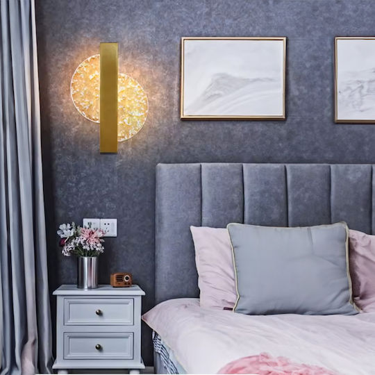 Keskor Lamp Wall LED Gold 17.5x4.5x25cm Keskor Lamp Wall LED Gold 17.5x4.5x25cm