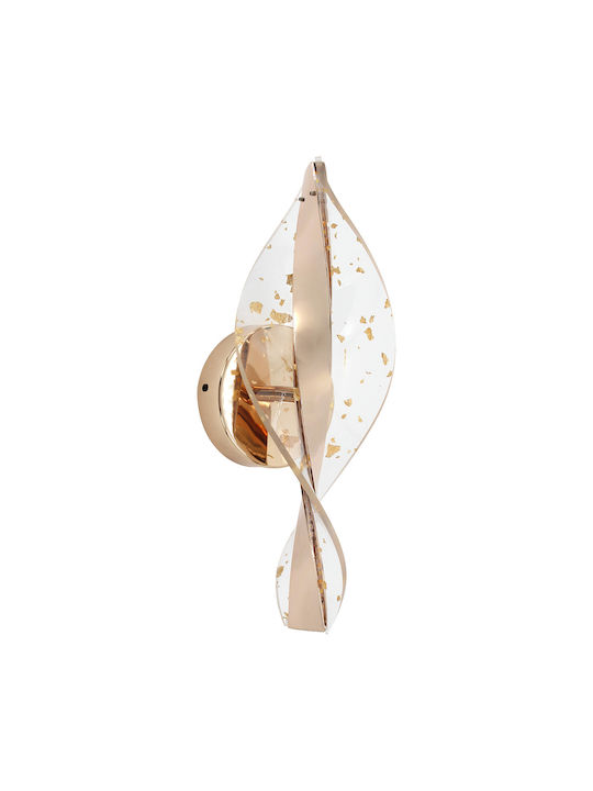 Keskor Leuchte Wand mit Integrierter LED Gold 30x11x10cm