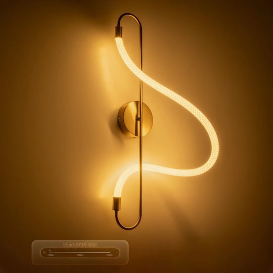 kelvo Modern Wall Lamp with Integrated LED and Warm to Cool White Light 15x70x70cm