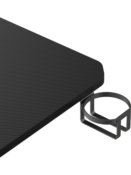 Γραφείο Gaming Rs101 Ξύλινο Μαύρο 120x60x75εκ.