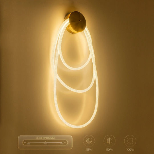 kelvo Lamp Wall with Integrated LED and Adjustable White Light 15x110cm