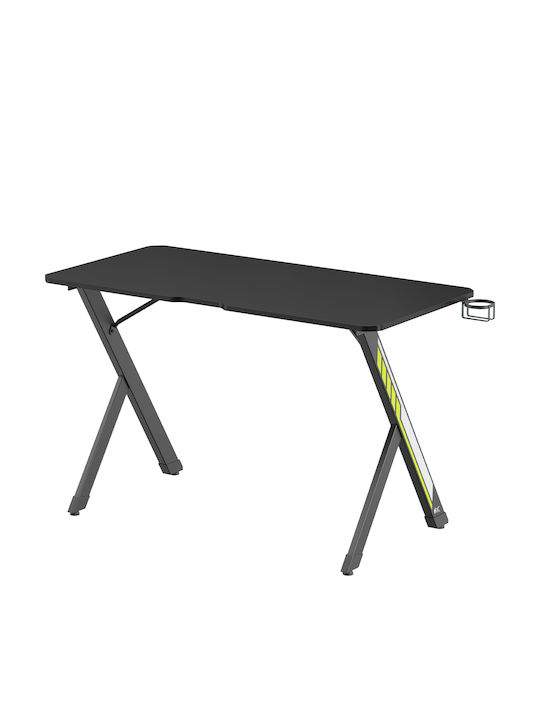 Γραφείο Gaming Rs101 Ξύλινο Μαύρο 120x60x75εκ.