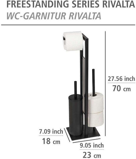 Wenko Wenko Badezimmerzubehör-Set Glas Schwarz