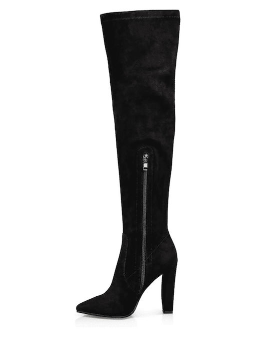Damenstiefel Über dem Knie Schwarz