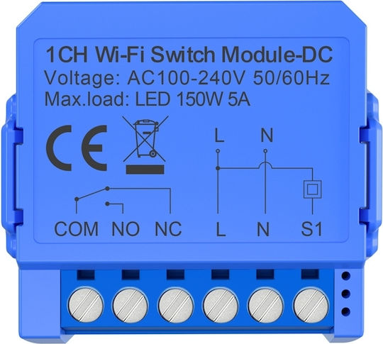 Avatto WSM16-DC-1 Smart Switch 1 Καναλιού Wi-Fi 5A