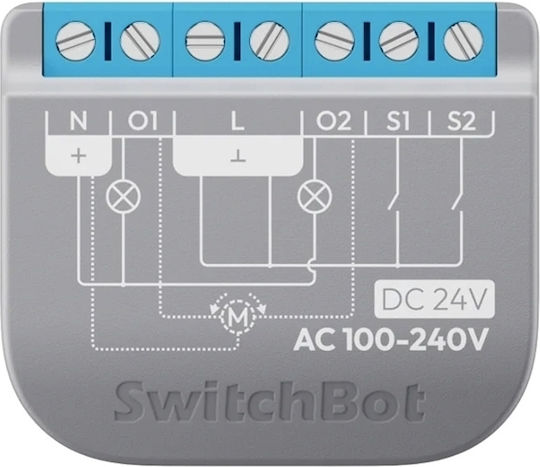 Switchbot Интелигентен Превключвател Димер 2 Канала Wi-Fi & Bluetooth 16A